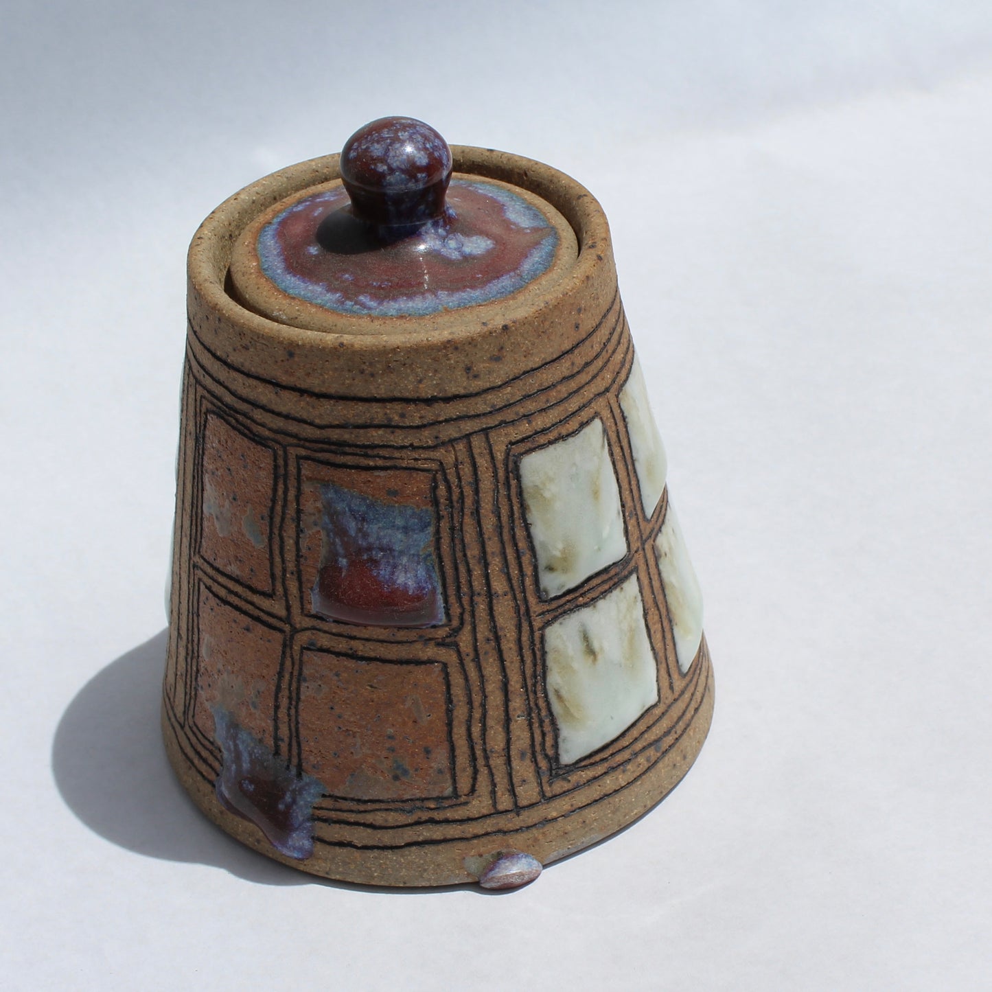 Lidded Window Jar