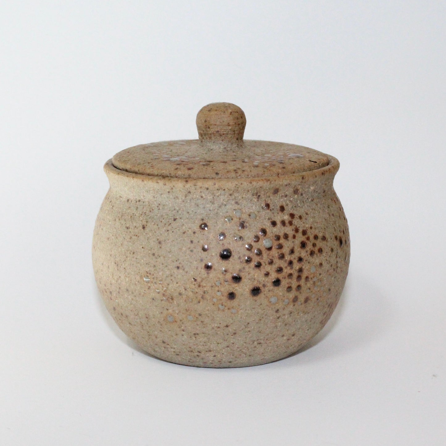 Speckled & Spotted Lidded Jar